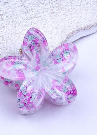 Маленький крабик гавайский цветок для волос