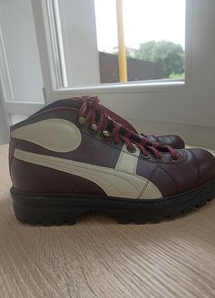 Ботинки бордовые puma, 39