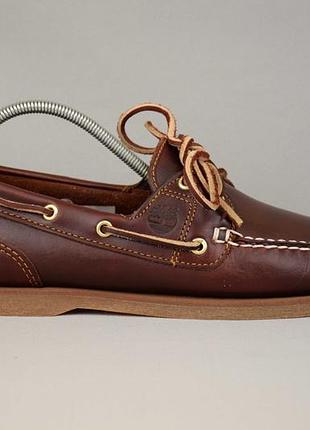Timberland classic 2-eye boat топсайдеры мокасины женские кожаные. оригинал. 38 р./24.5 см.