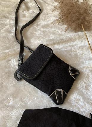 Сумка месенджер / кросбоді монограма dkny