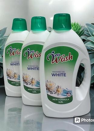 Гель для прання ira wash 3,8 л для білої білизни