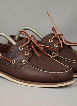 Timberland classic 2-eye boat топсайдеры мокасины мужские кожаные. оригинал. 43 р./27 см.