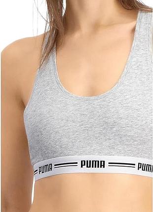 Топ білизняна бавовна сірий puma