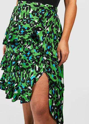 Спідниця в леопардовий принт boohoo 22 батал