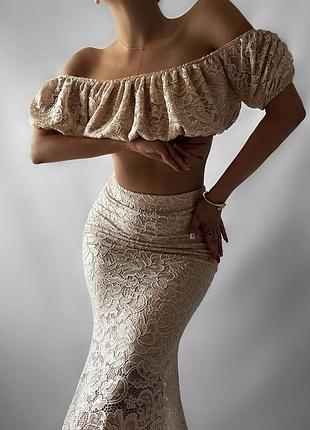 Гипюровый костюм