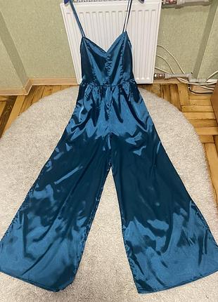 Вечерний летний атласный комбинезон urban threads
