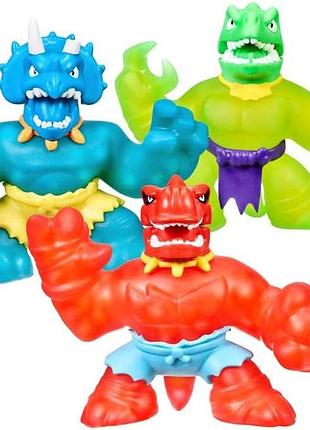 Goo jit zu стретч-антистресс сквиш набор dino power chomp attack mega
