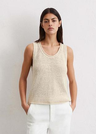 Вʼязана майка топ massimo dutti