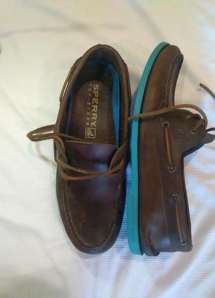 Чоловічі мокасини з натуральної шкіри,sperry top sider