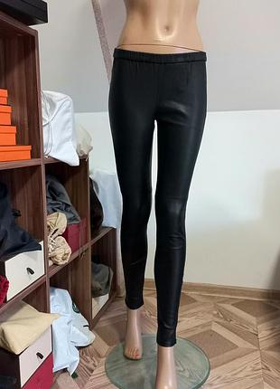 Michael kors! оригинал! шикарные брюки леггинсы натуральная кожа