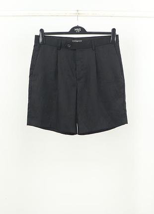 Чоловічі лляні шорти h&m black