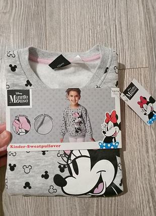 Новий світшот кофта дівчинці начос disney minnie mouse