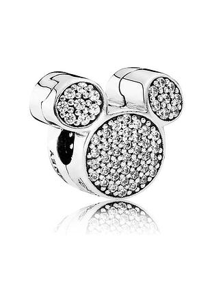 Серебряный шарм пандора    "уши микки мауса" 7501055891079p