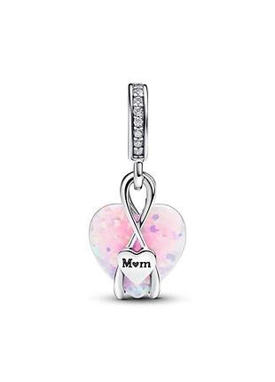 Серебряный шарм pandora "мама" 793202c01