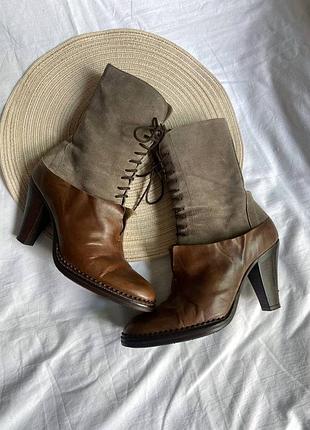 Вінтажні шкіряні ковбойські черевики atelier do sapato