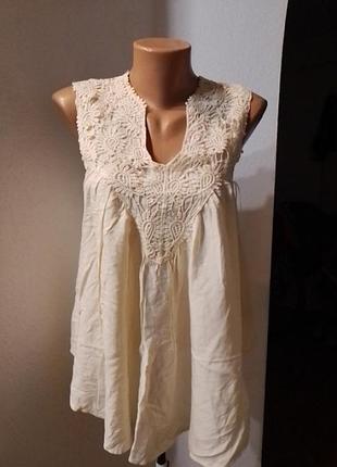 Майка женская с кружевом р. xs. molly bracken. франция