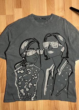 Футболка zara р.m