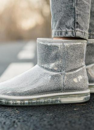 Ugg isabelle transparent grey🆕 шикарні жіночі уггі🆕 купити накладений платіж