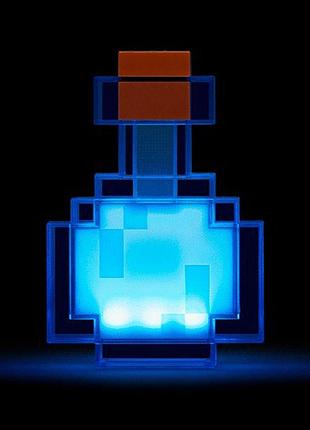 Піксельна нічна лампа "зілля" з підсвіткою rgb – minecraft стиль