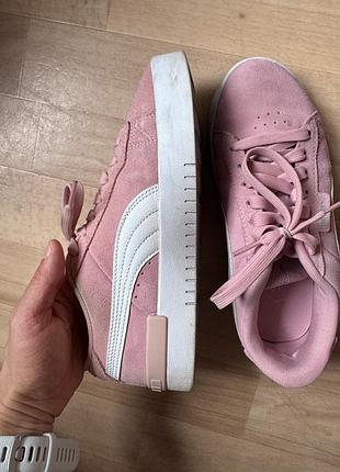 Кеды puma розовые замшевые