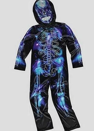 Скелет  комбінезон світиться в темряві карнавальний