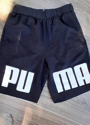 Шорты подростковые черного цвета puma