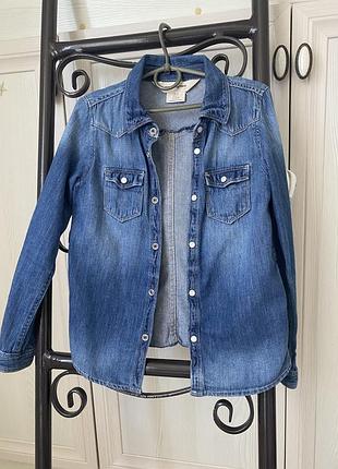 Джинсова сорочка h&m