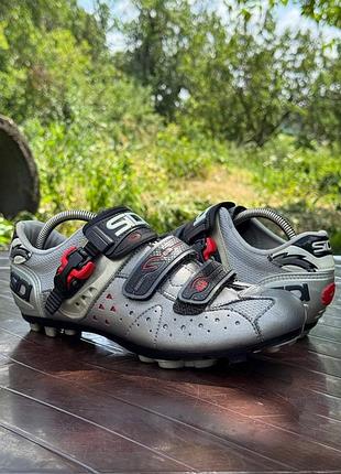 Sidi оригінал чоловічу вело-туфлі кросівки шосейні сірі розмір 43