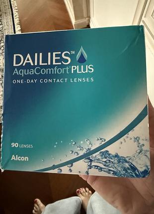 Лінзи одноденні alcon dailis aqua comfort plus -4,5