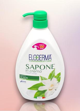 Антибактериальное жидкое крем-мыло для рук eloderma liquid soap с экстрактом зеленого чая, 1 л