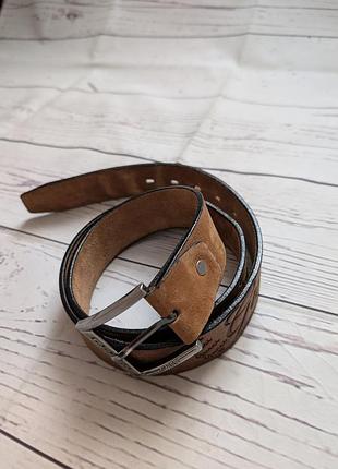 Кожаный ремень в стиле gucci