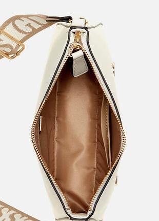 Сумка кросбоді guess біла оригінал 3