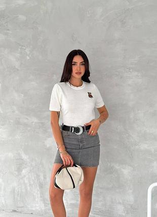 Лаконичная футболка поло из трикотажа на основе хлопка 25004