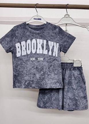 Комплект для девочки летний футболка с шортами