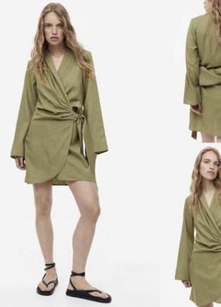 Сукня льон h&m