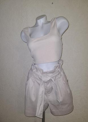 Шорти у стилі олд мані біжевого кольору