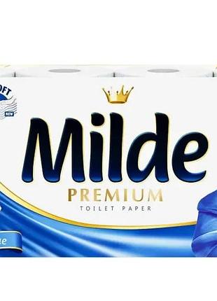 Туалетний папір 3-шаровий milde premium cool blue 8 шт.