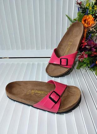 Шлепанцы ортопедические натуральная кожа розовые  birkenstock 39-40р ❤️