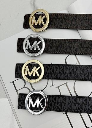 Ремень женский michael kors logo, женский ремень майкл корс, майкл корс ремень черный, коричневый