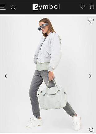 Сумка шкіряна біла 1:1 off white 2