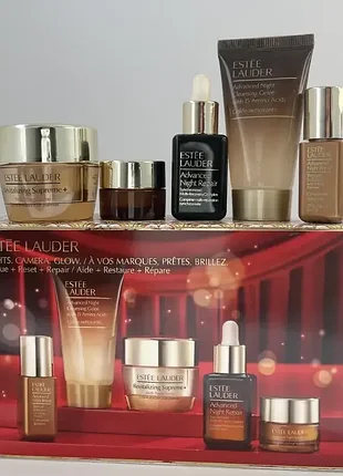 Подарунковий набір косметики estee lauder lights. camera. glow
