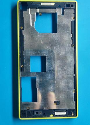 Рамка дисплея, средняя часть sony xperia z5 compact / e5803 / e5823 / so-02h / z5 mini снята желтая
