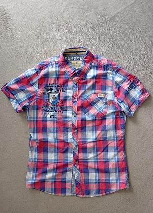 Брендовая рубашка тенниска camp david.