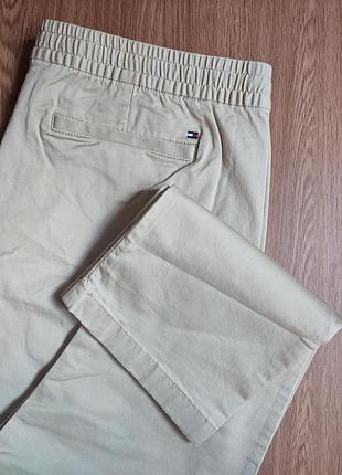 Бавовняні брюки стрейч із зав'язками від tommy hilfiger батал ➡️ розмір xl - 36w