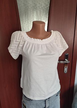 Біла футболка primark прошва батист