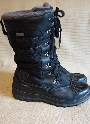 Фирменные утепленные комбинированные сапоги timberland waterproof earthkeepers 40 р.( 26 см.)