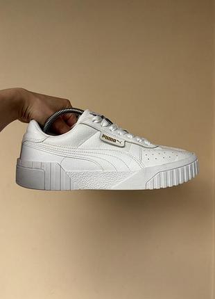 Шкіряні кросівки puma cali all white