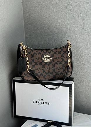 Сумка жіноча coach black/brown