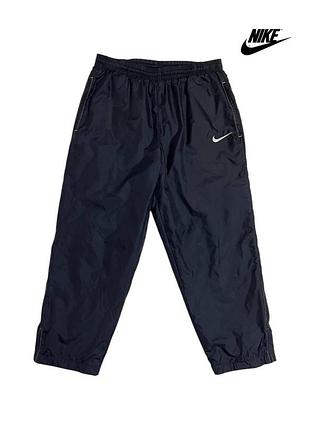 Оригінальні вінтажні подовжені бриджі nike чорні нейлонові найк y2k acg спортивні чоловічі _1