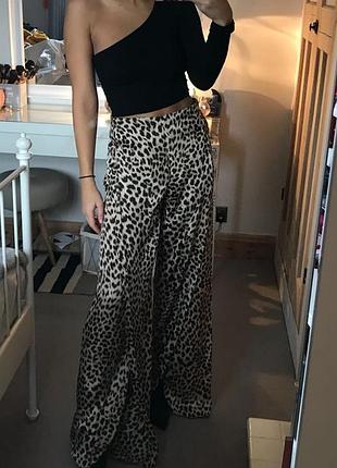 Штани zara леопардові тренд